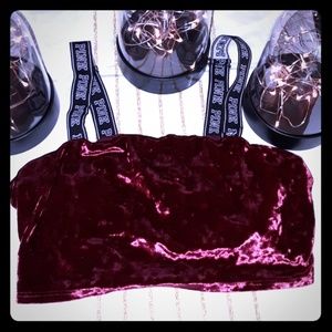 VS pink velvet bra